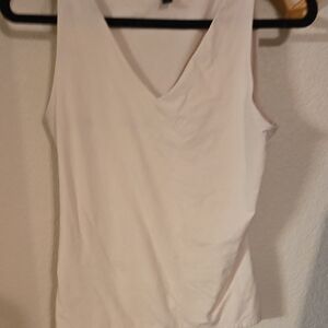 Express Cream V-Neck Tank Top